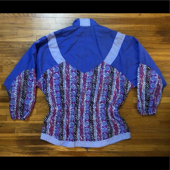 Nike Vintage Purple Windbreaker Jacket 10-12 - Picture 10 of 11